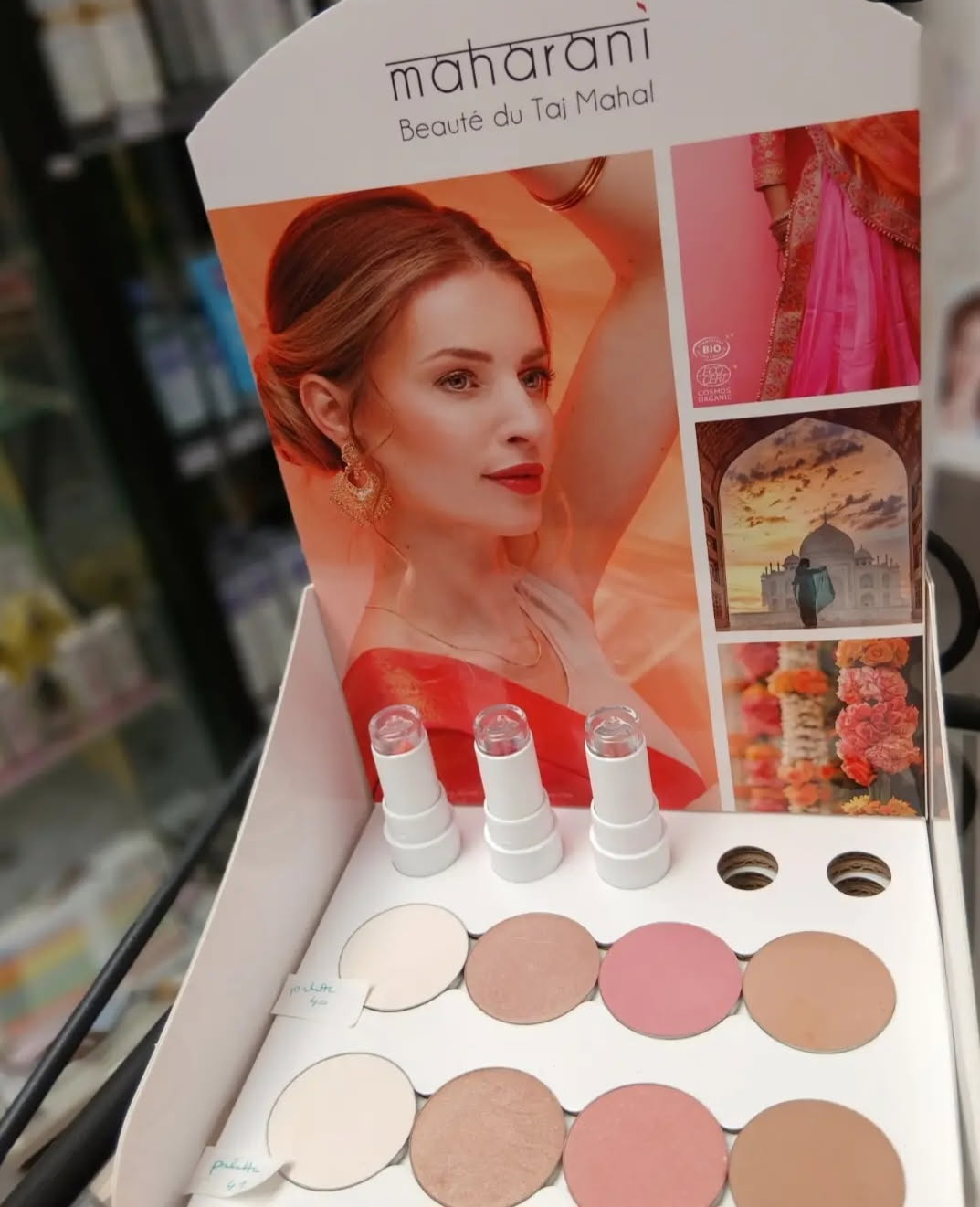cosmétiques bio Couleur Caramel, collection Maharani